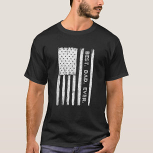 Camiseta O melhor Pai de sempre Patriótico dos EUA Bandeira