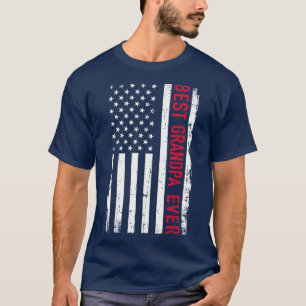 Camiseta O melhor Pai de todos os Estados Unidos Bandeira P