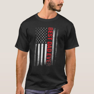Camiseta O Melhor Pai De Todos Os Eua Flag American 1rua Ti