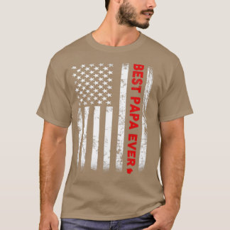 Camiseta O melhor pai de todos os pais presente da bandeira