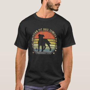 Camiseta O melhor Pai de Touro Terrier americano já Pai