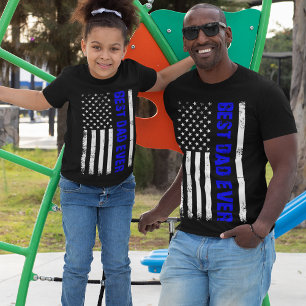 Camiseta O melhor Pai do Dia de os pais da Polícia de Linha