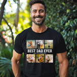 Camiseta O MELHOR PAI DO Dia de os pais Legal DE Colagem DE<br><div class="desc">Camiseta Dia de os pais estilo Trendy Instagram com 6 fotos personalizadas da família ao lado da tipografia desportiva tradicional lendo MELHOR PAI NUNCA. Mensagem totalmente personalizável.</div>