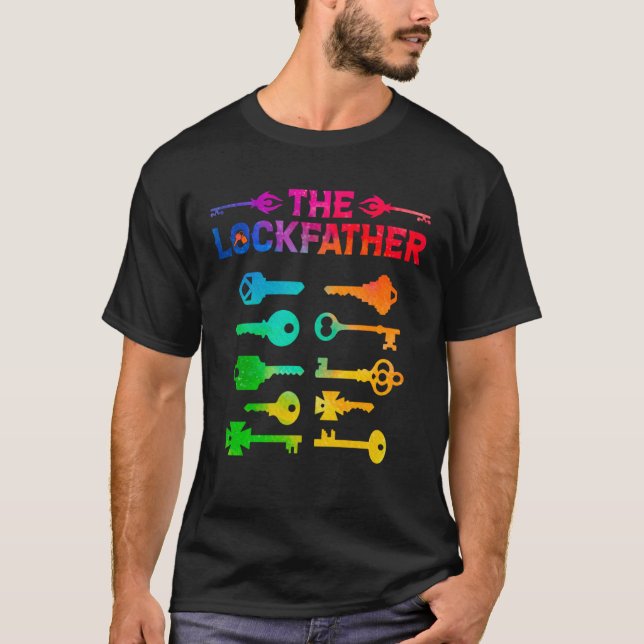 Camiseta O melhor Pai do Lockdad Locksmith Locksmith (Frente)