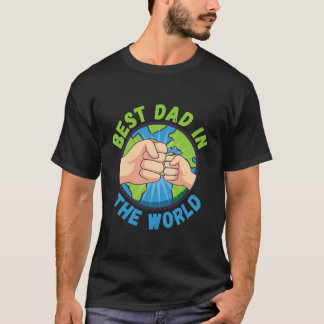 Camiseta O melhor Pai do mundo na luta contra o Dia de os p