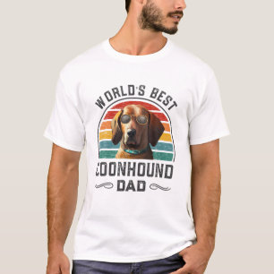 Camiseta O melhor Pai do mundo para cães, Vintage Redbone