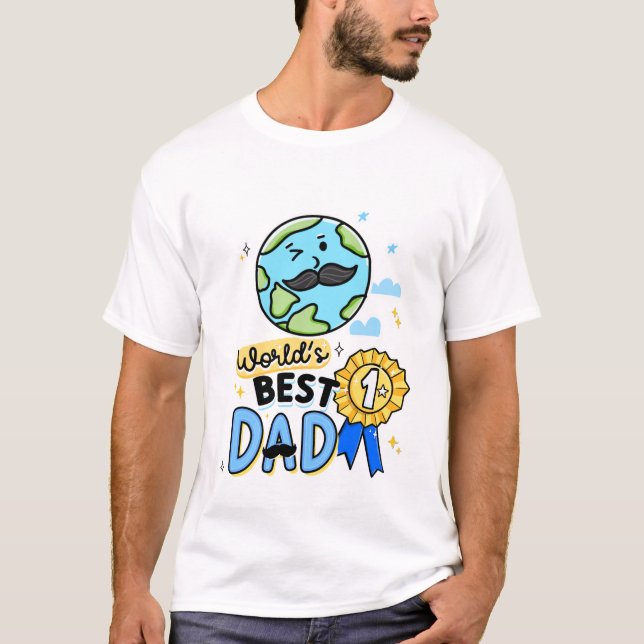 Camiseta O melhor Pai do mundo - Presente no Dia de os pais (Frente)