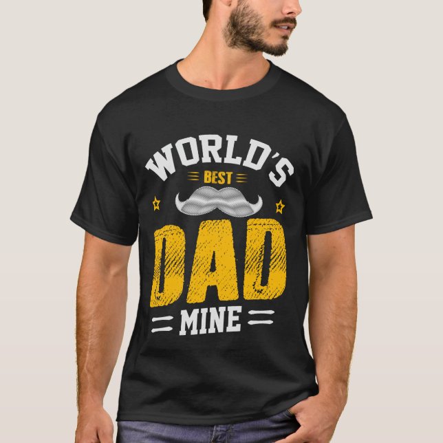 Camiseta O melhor Pai do mundo - Presentes do pai sentidos (Frente)