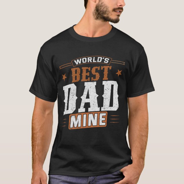 Camiseta O melhor Pai do mundo - Presentes do pai sentidos (Frente)