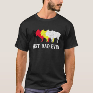 Camiseta O melhor Pai do Orgulho F da Tribo Indiana Nativa