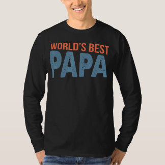 Camiseta O melhor Pai do Papa Dia de os pais do Mundo do Mu