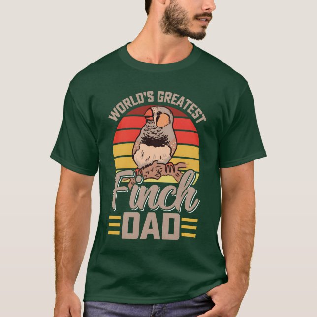 Camiseta O melhor Pai Finch localiza o Pai Vinta amante de  (Frente)