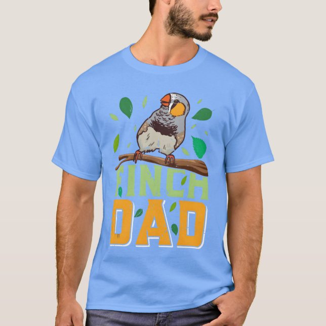 Camiseta O melhor Pai Finch localiza Pai amante de pássaros (Frente)