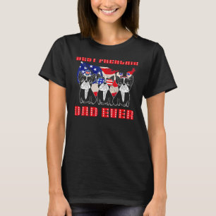 Camiseta O melhor Pai francês para homens padre Buldogue fr