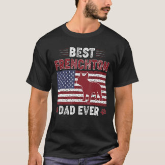 Camiseta O melhor Pai FRENCHTON de todos os Pais de cães da
