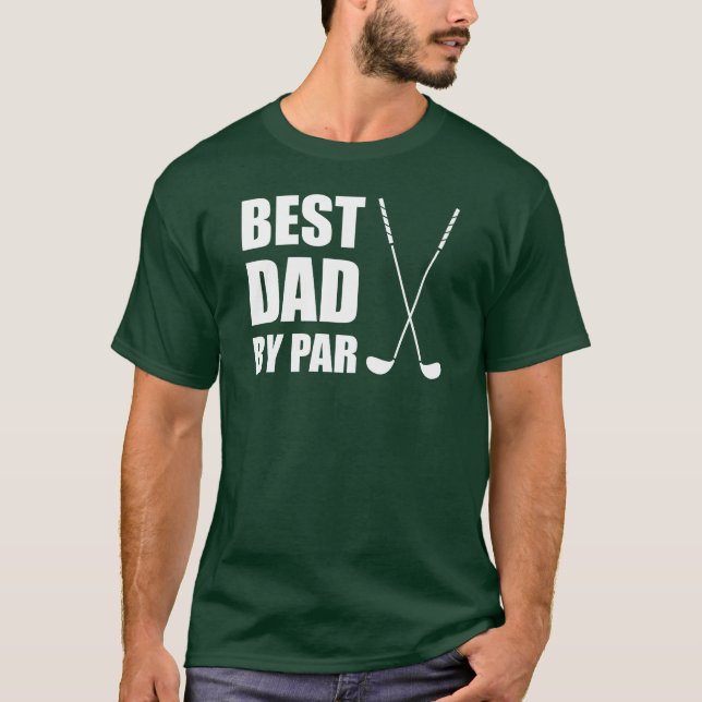 Camiseta O melhor pai Golfing da paridade (Frente)