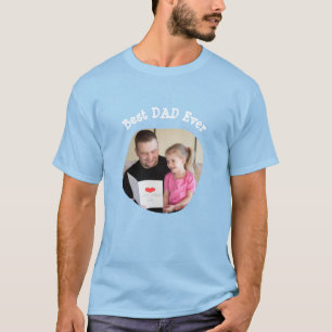 Camiseta O melhor PAI já fez o upload da sua foto da famíli