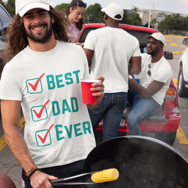 Camiseta O melhor Pai já grande Impressão de estilo comum r (Criador carregado)