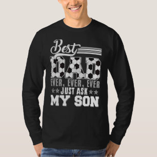 Camiseta O melhor Pai já perguntou ao meu filho Pai de fute