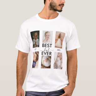 Camiseta O melhor Pai já personalizável ano e imagens