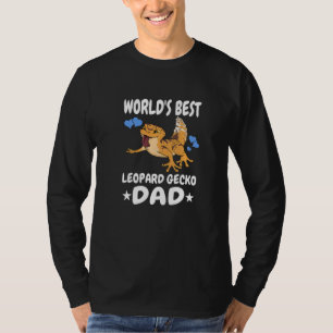 Camiseta O melhor Pai Leopard Gecko Men Pet Lizard
