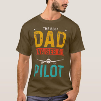 Camiseta O melhor Pai levanta um Roupa piloto