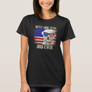 Camiseta O Melhor Pai Maltês Americano Premi Dia de os pais