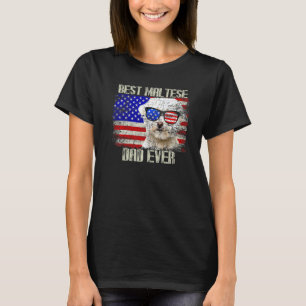 Camiseta O Melhor Pai Maltês Americano Premi Dia de os pais