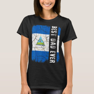 Camiseta O melhor Pai nicaraguense de todos os Pais nicarag