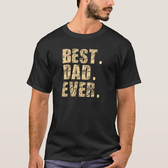 Camiseta O melhor pai nunca (bege) (Frente)