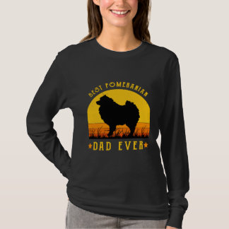 Camiseta O melhor Pai Pomeraniano do Labrad Gráfico de Pais
