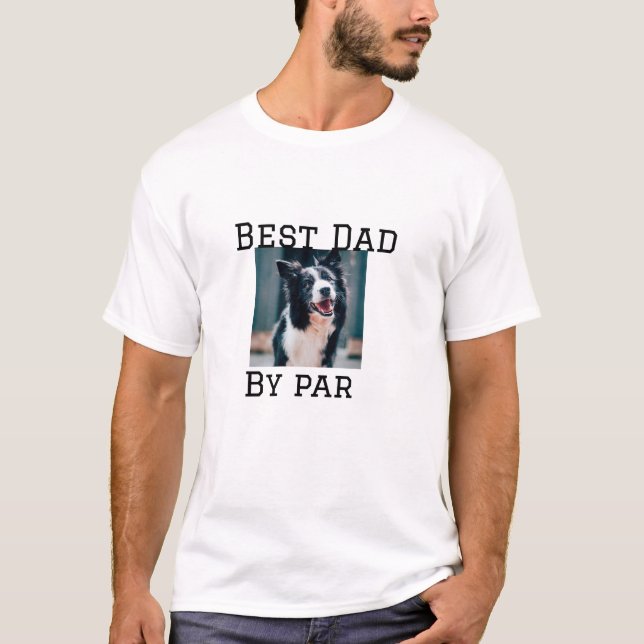 Camiseta O melhor pai por par dog pet, é simples. (Frente)