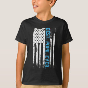 Camiseta O melhor Papa bandeiras americanas é o presente do