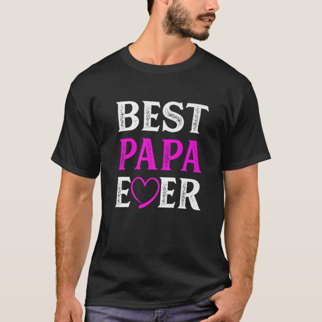 Camiseta O Melhor Papá Engraçado Já Correspondeu Namorados  (Frente)