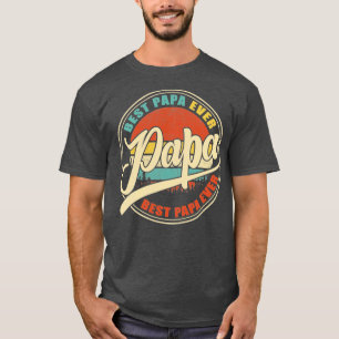 Camiseta O Melhor Papa Nunca Engraçado Avô Oferece presente
