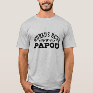 Camiseta O melhor Papou do mundo