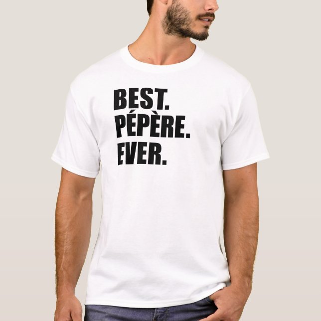 Camiseta O melhor Pepere nunca (Frente)