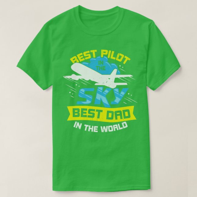 Camiseta O Melhor Piloto Do Melhor Pai Do Mundo (Frente do Design)