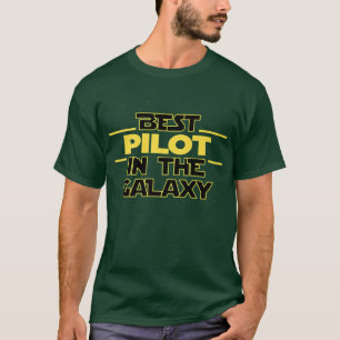 Camiseta O melhor piloto no voo g do aviador de voo aéreo d
