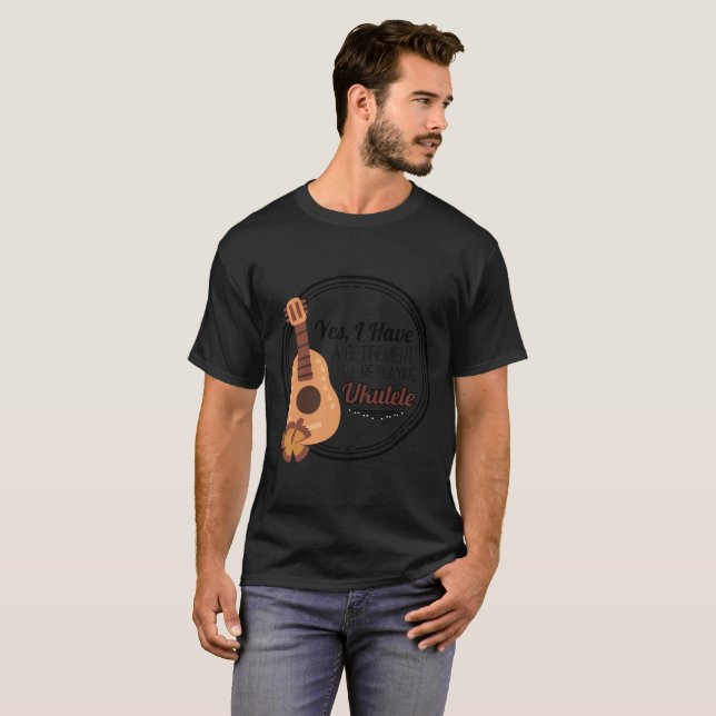 Camiseta O melhor presente do músico do Ukulele (Frente Completa)