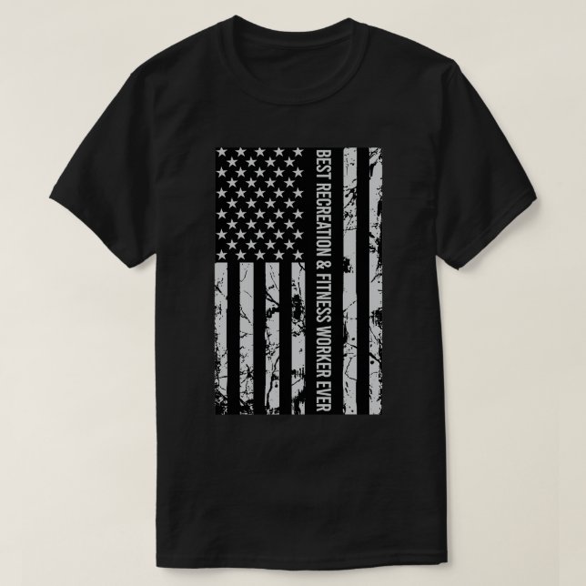 Camiseta O melhor presente do trabalhador de recreação e Ma (Frente do Design)