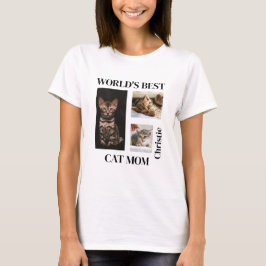 Camiseta O melhor presente personalizado da mãe de gato do 