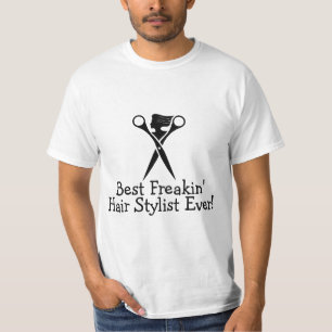 Camiseta O melhor preto do cabeleireiro de Freakin nunca