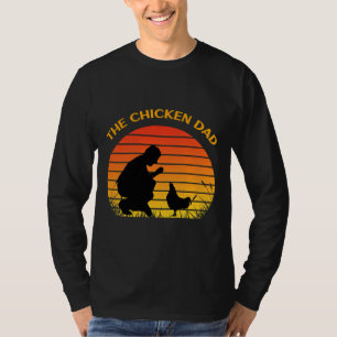 Camiseta O melhor retro de colheita de Pais de frango