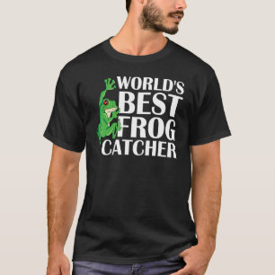 Camiseta O melhor Sapo do mundo com a exibição em verde