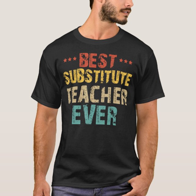 Camiseta O melhor substituto do professor subprofessor S.A. (Frente)