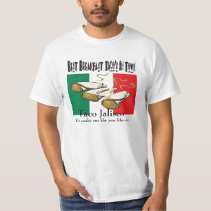 Camiseta O melhor Tacos do pequeno almoço na cidade