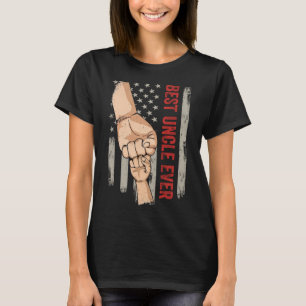 Camiseta O Melhor Tio Alguma Vez Bump Americano Flag Engraç