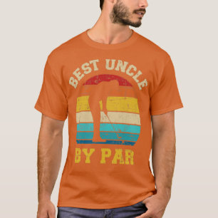 Camiseta O melhor tio de par vintage retro golf