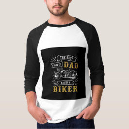 Camiseta O Melhor Tipo de Pai Levanta Uma Tipografia de Mot